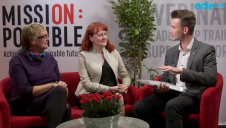 (L-R): ICRS chair Anita Longley and Futerra co-founder Solitaire Townsend sit down with edie's Matt Mace in the second episode of the Mission Possible sofa interviews